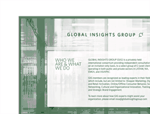 Tablet Screenshot of globalinsightsgroup.com